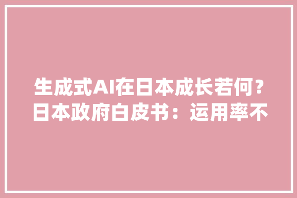 生成式AI在日本成长若何？日本政府白皮书：运用率不高_日本_小我信息