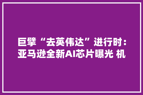 巨擘“去英伟达”进行时：亚马逊全新AI芯片曝光 机能最高提升50%_英伟_亚马逊 科技快讯