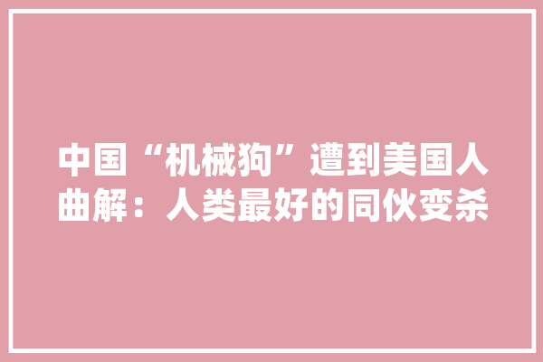 中国“机械狗”遭到美国人曲解：人类最好的同伙变杀人机械了_无人机_机械人 绘影字幕