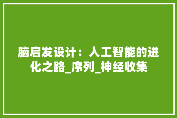 脑启发设计：人工智能的进化之路_序列_神经收集