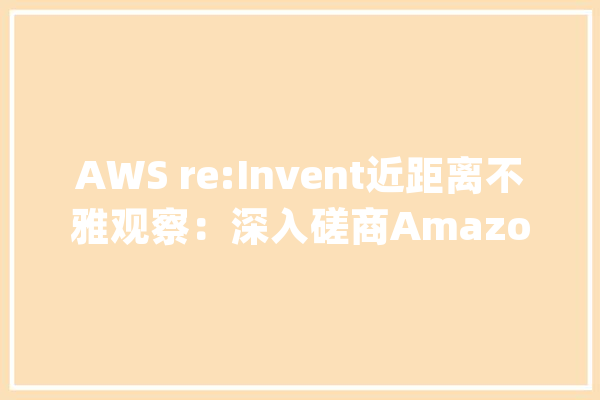 AWS re:Invent近距离不雅观察：深入磋商Amazon Q_你可以_专家