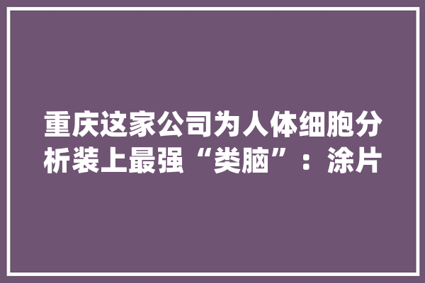 重庆这家公司为人体细胞分析装上最强“类脑”：涂片上传云端最快3分钟出结果_德方_细胞